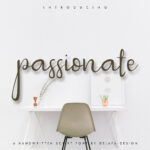 Passionate Font Poster 1