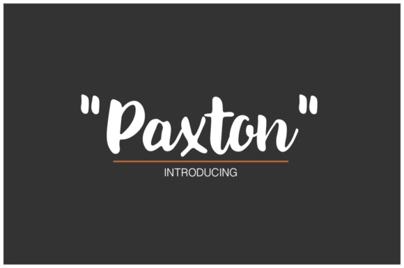 Paxton Font Poster 1