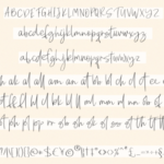 Peach Blush Font Poster 11