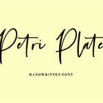 Petri Plate Font Poster 1