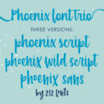 Phoenix Script Trio Font Poster 8