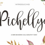 Pichellya Script Font Poster 1