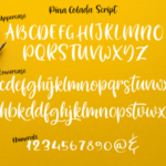 Pina Colada Font Poster 8