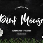 Pink Mouse Font Poster 1