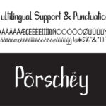 Porschey Font Poster 2