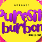 Puresity Burbon Font Poster 1