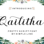 Qailitha Script Font Poster 1