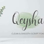 Qeysha Script Font Poster 1