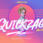 Quickzag Font Poster 1