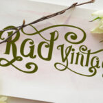 Rad Vintage Font Poster 1