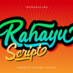 Rahayu Script Font Poster 1