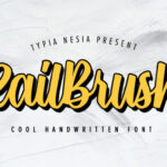 Rail Brush Font Poster 1