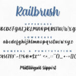 Rail Brush Font Poster 5