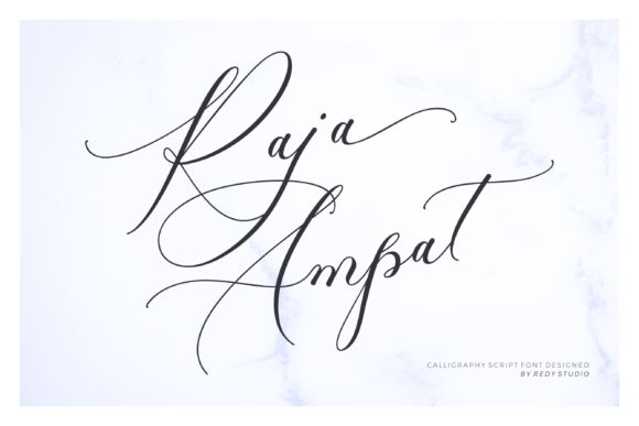 Raja Ampat Font Poster 1