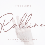 Ralline Font Poster 1