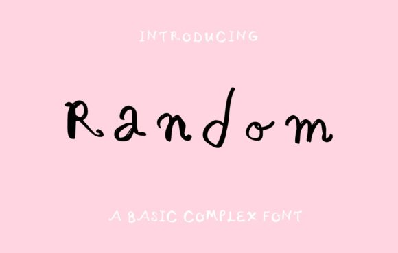 Random Font Poster 1