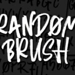 Random Brush Font Poster 1