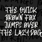 Random Brush Font Poster 2