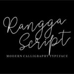 Rangga Script Font Poster 1