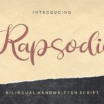 Rapsodie Font Poster 1