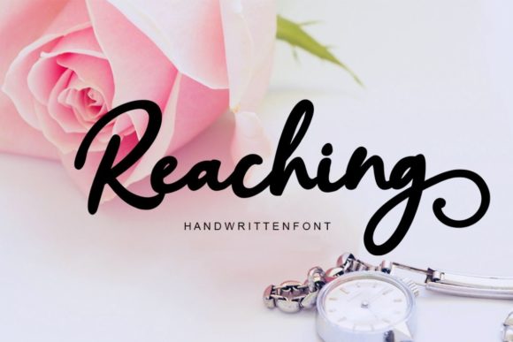 Reaching Script Font Poster 1