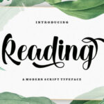 Reading Font Poster 1