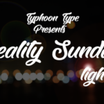 Reality Sunday Light Font Poster 1