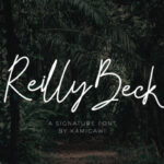 Reilly Beck Font Poster 1