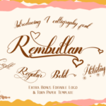 Rembullan Font Poster 1