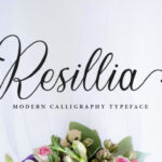 Resillia Script Font Poster 1