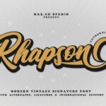 Rhapson Script Font Poster 1