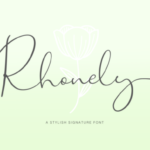 Rhonely Font Poster 1