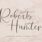 Roberts Hunter Font Poster 1