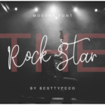 Rock Star Font Poster 1