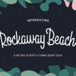 Rockaway Beach Font Poster 1