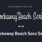 Rockaway Beach Font Poster 7