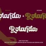 Rolanda Font Poster 3