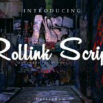 Rollink Script Font Poster 1