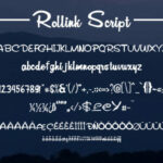 Rollink Script Font Poster 3