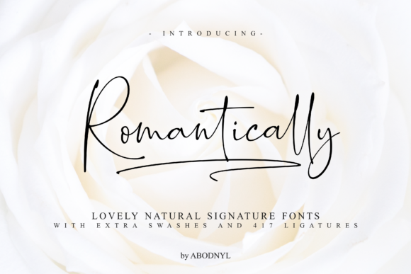 Romantically Font Poster 1