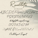 Ronallatie Font Poster 8