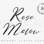 Rose Malow Font Poster 1