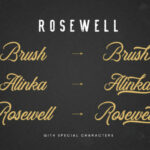 Rosewell Family Font Poster 6