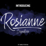 Rosianne Font Poster 1