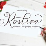 Roslina Font Poster 1