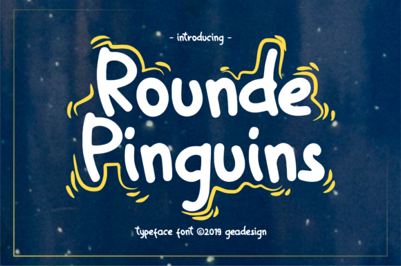 Rounde Pinguins Font Poster 1