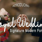 Royal Wedding Font Poster 1