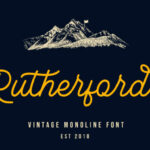 Rutherford Font Poster 1