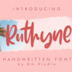 Ruthyne Font Poster 1