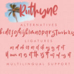 Ruthyne Font Poster 10